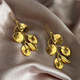 Bea Gold Leaf Earrings