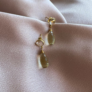 Lemon Topaz Drop Earrings