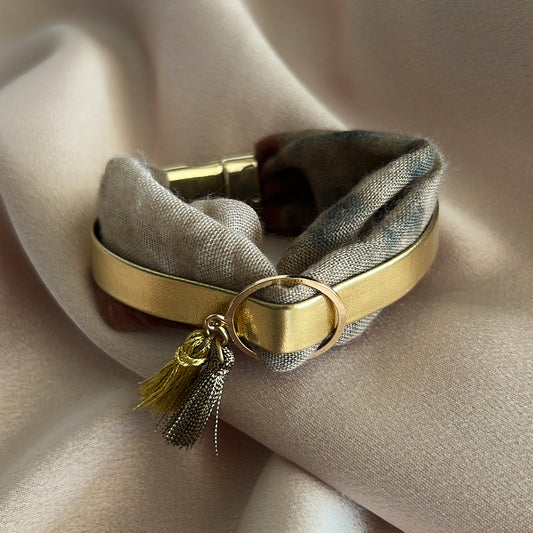 Fabric Magnetic Closure Bracelet