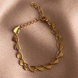 Cesca Heart Stainless Steel Bracelet