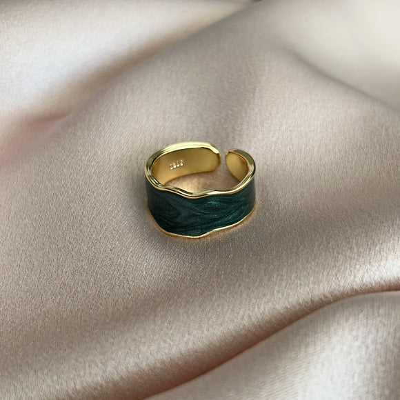 Green Wave Ring