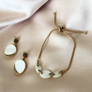 Mathilde Earrings & Bracelet