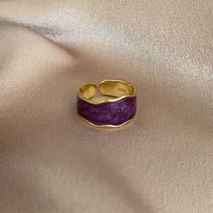 Purple Wave Ring