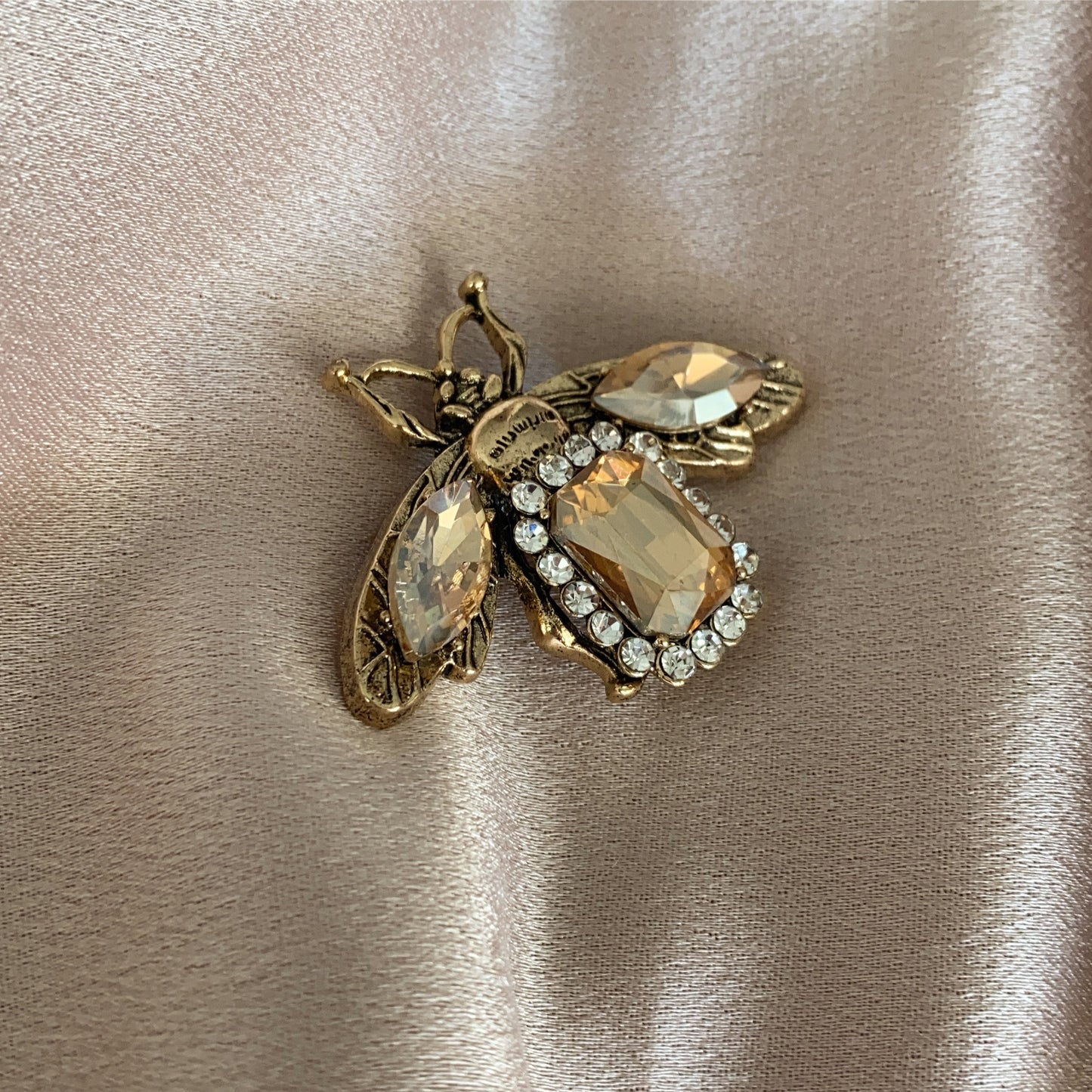 Crystal Bee Brooch