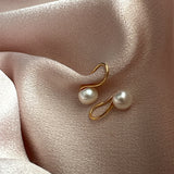 Christie Stainless Steel Pearl Earrings