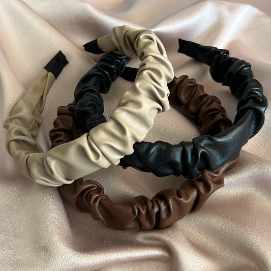 Tamara Faux Leather Headband