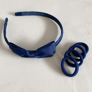 Navy Headband Set