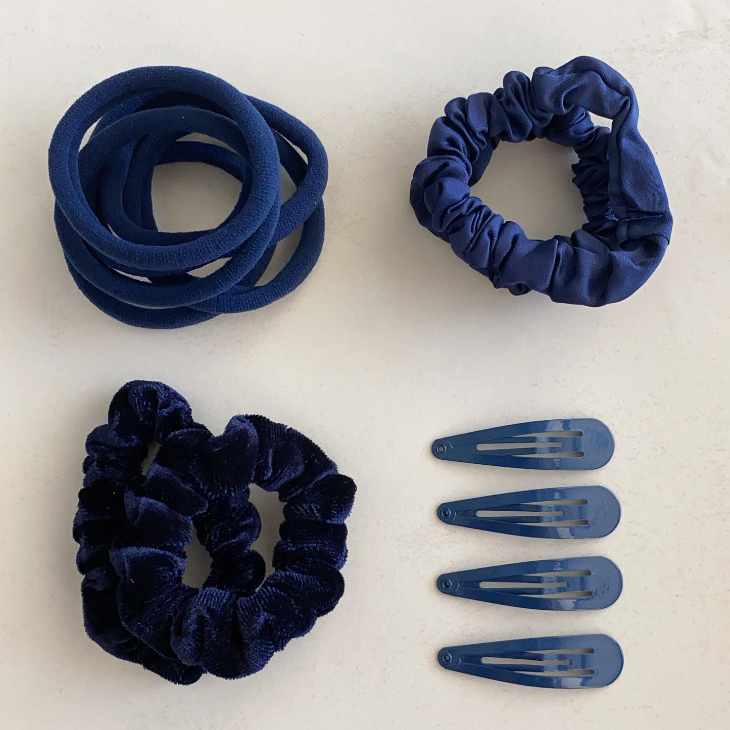 Navy Scrunchie Set